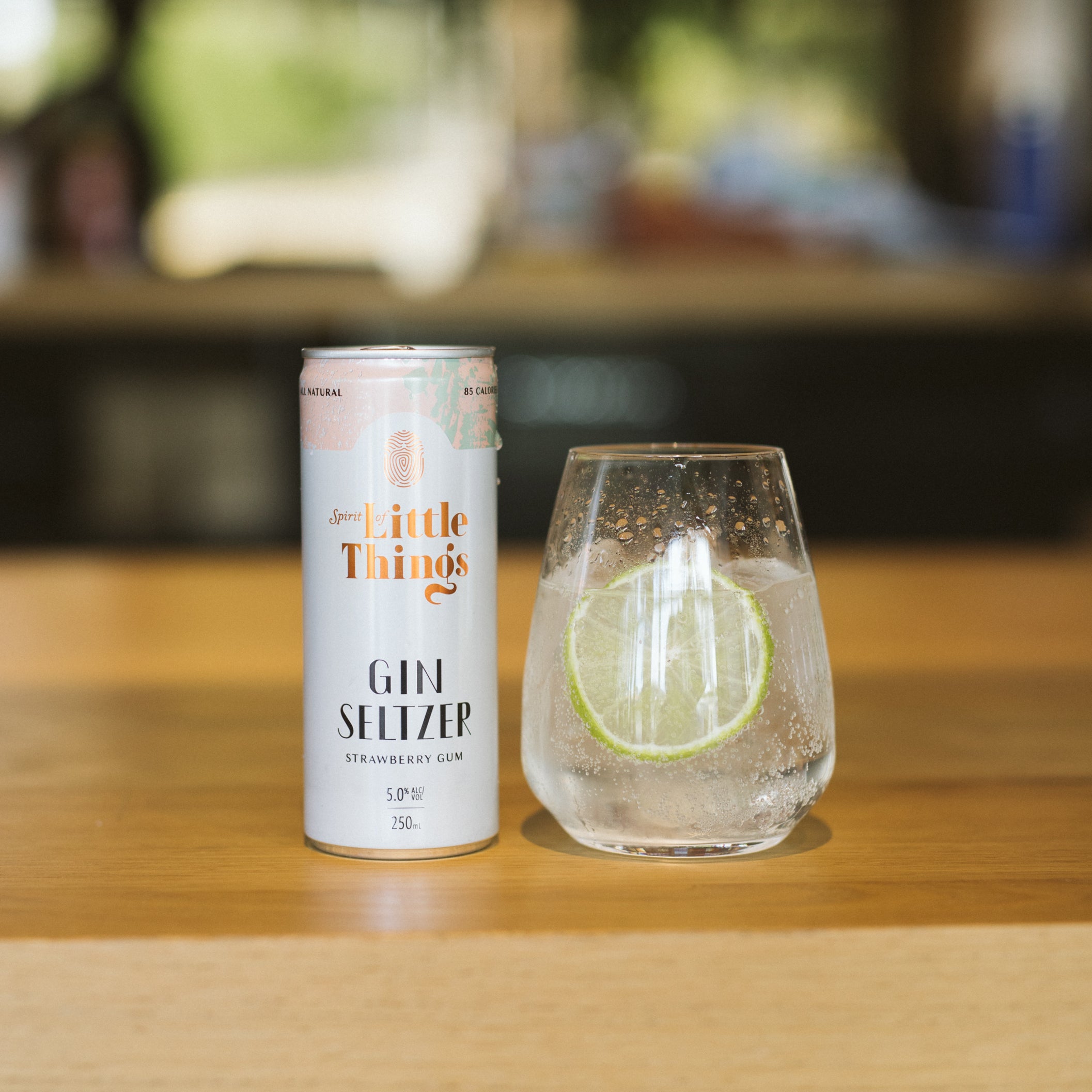 Strawberry Gum Gin Seltzer