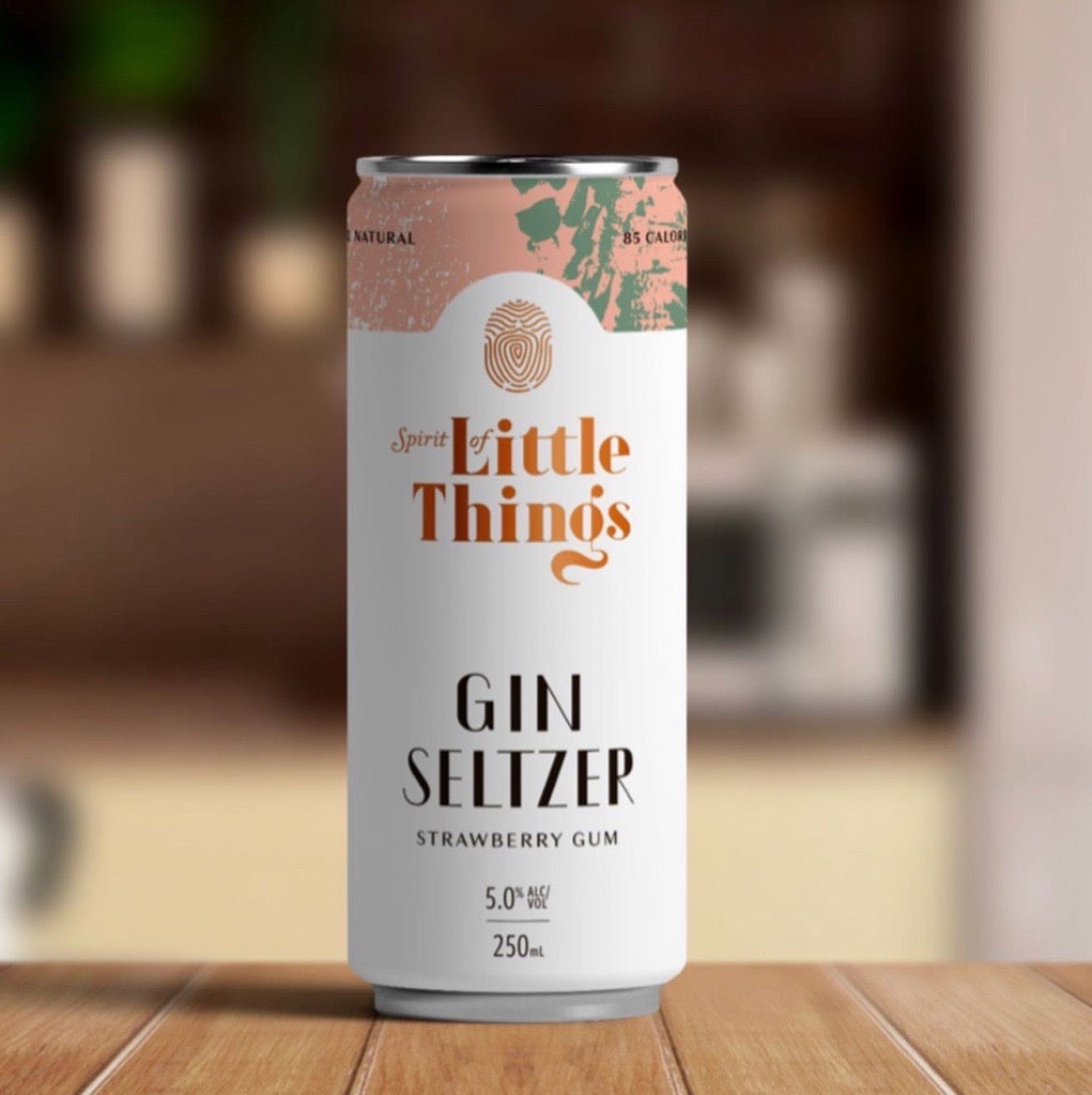 Strawberry Gum Gin Seltzer