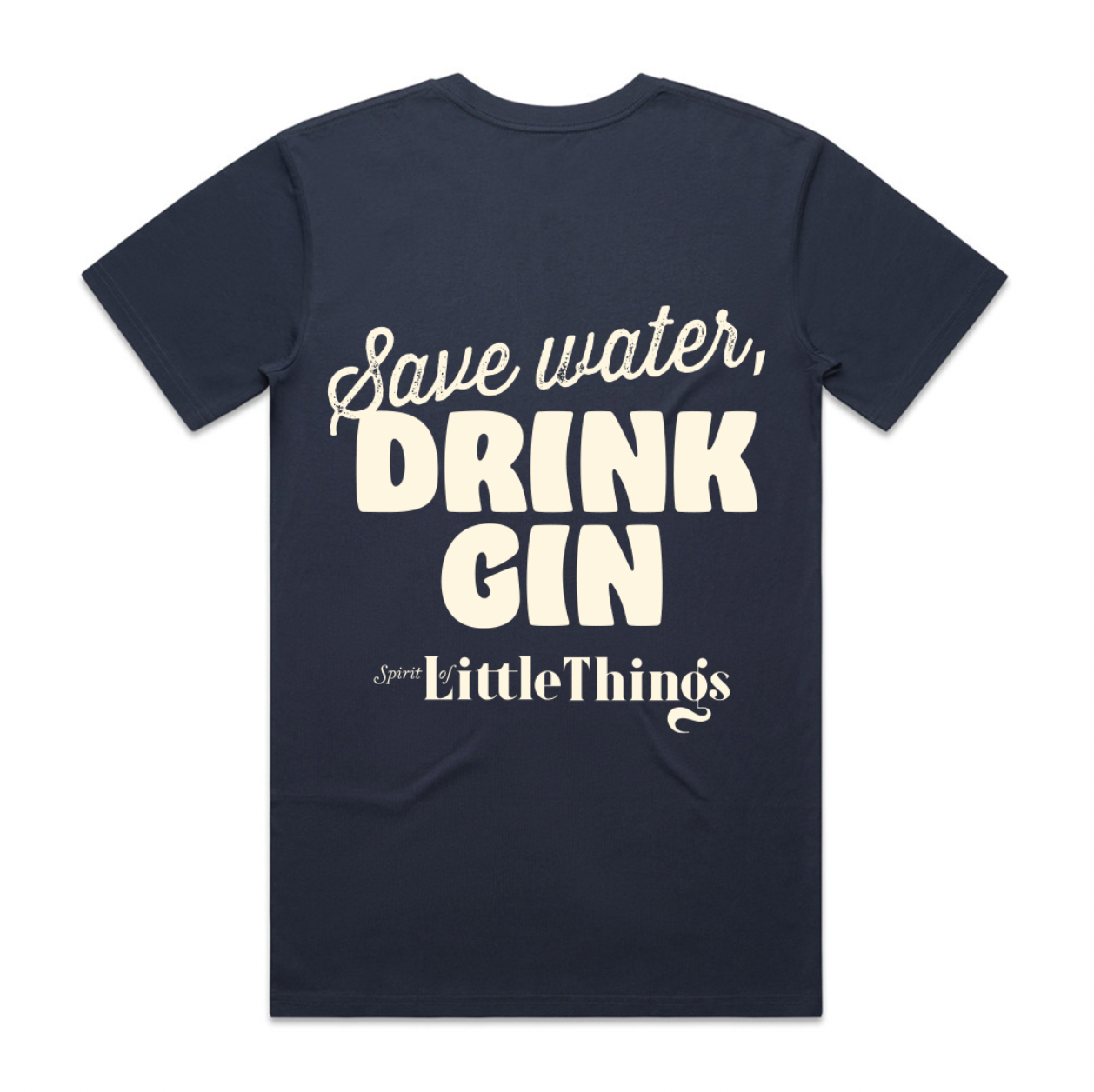 'Drink Gin' Men's T-Shirt - Blue